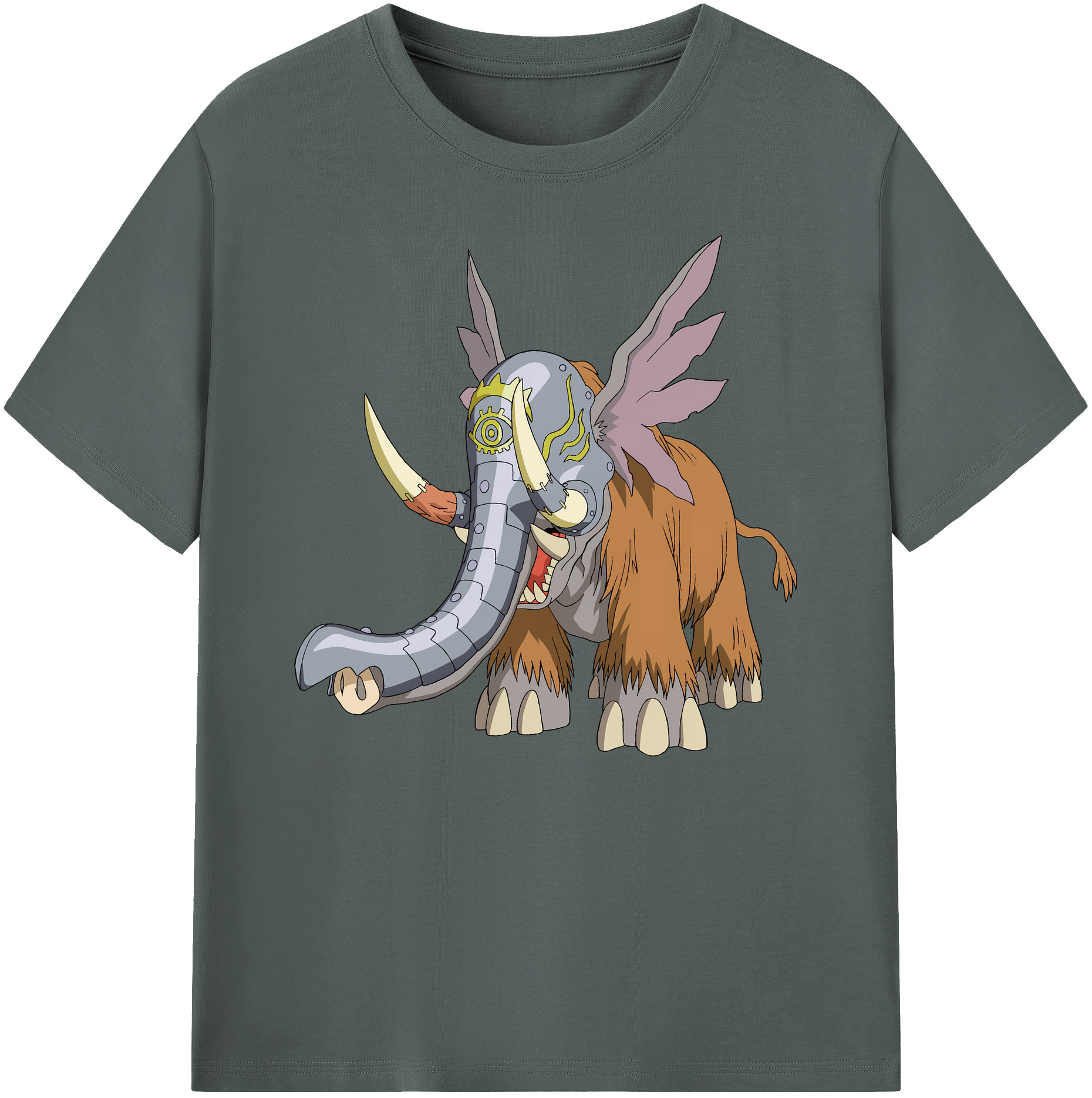 （画像用） Digimon デジタルモンスター/デジモン 綿100％ メンズ半袖Tシャツ｜肌触りやわらか＆通気性